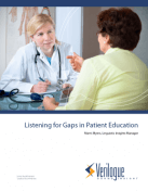 Listening for Gaps in Patient Education